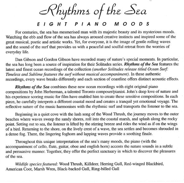 Dan Gibson, John Herberman : Rhythms Of The Sea - Eight Piano Moods (CD, Album)
