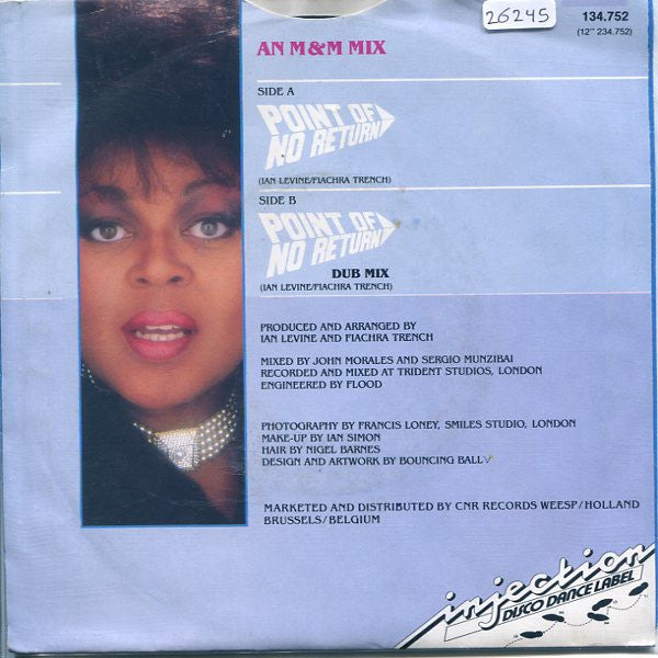Earlene Bentley : Point Of No Return (7", Single)