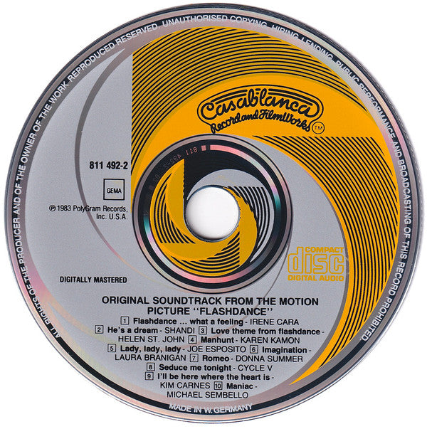 Various : Flashdance (Original Soundtrack From The Motion Picture) (CD, Album)