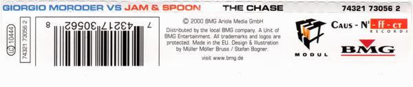 Giorgio Moroder Vs Jam & Spoon : The Chase (CD, Maxi)
