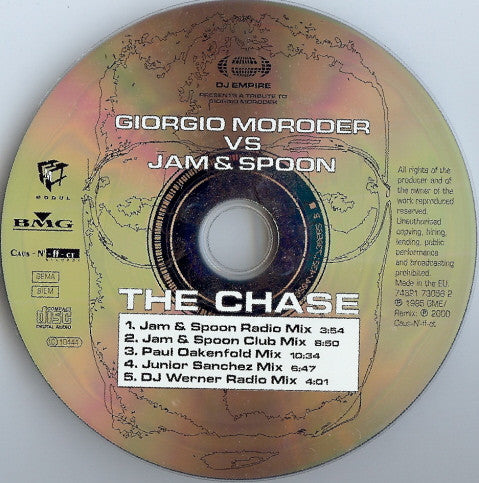 Giorgio Moroder Vs Jam & Spoon : The Chase (CD, Maxi)