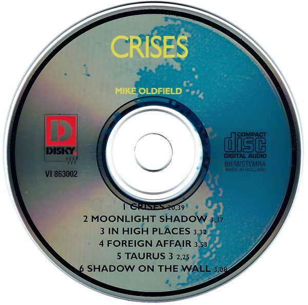Mike Oldfield : Crises (CD, Album, RE)
