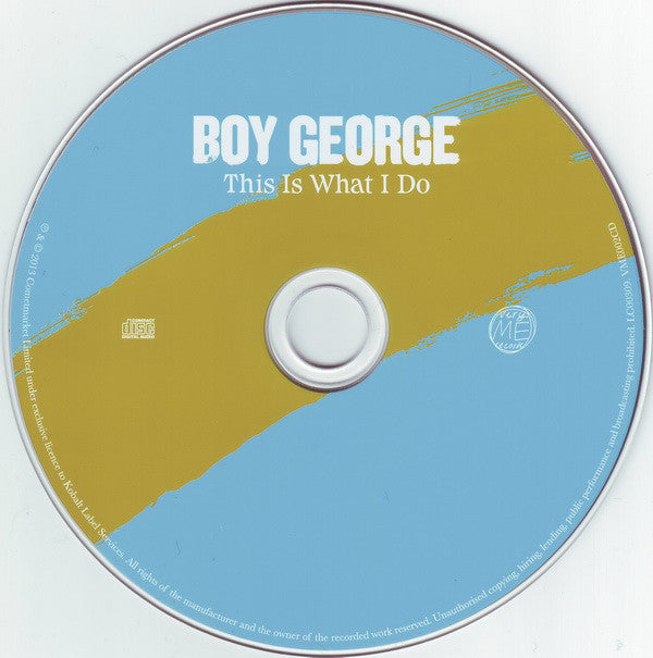 Boy George : This Is What I Do (CD, Album)