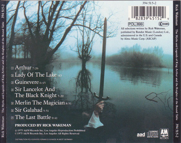 Rick Wakeman : The Myths And Legends Of King Arthur And The Knights Of The Round Table (CD, Album, RE)