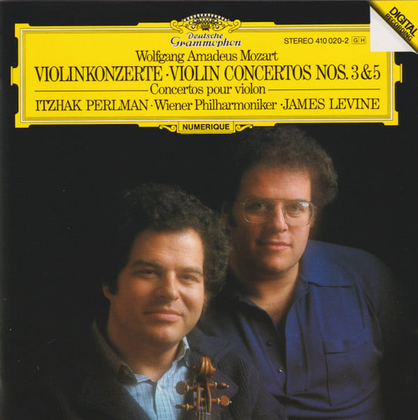 Wolfgang Amadeus Mozart • Itzhak Perlman • Wiener Philharmoniker • James Levine (2) : Violinkonzerte - Violin Concertos Nos. 3 & 5 (CD, Album)