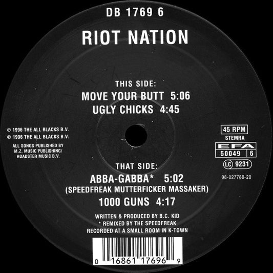 Riot Nation : Move Your Butt (12")