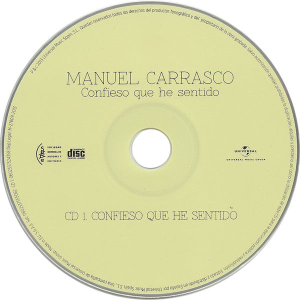 Manuel Carrasco : Confieso Que He Sentido (2xCD, Comp, Dlx, Dig)