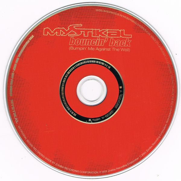 Mystikal : Bouncin' Back (Bumpin' Me Against The Wall) (CD, Single, Promo)
