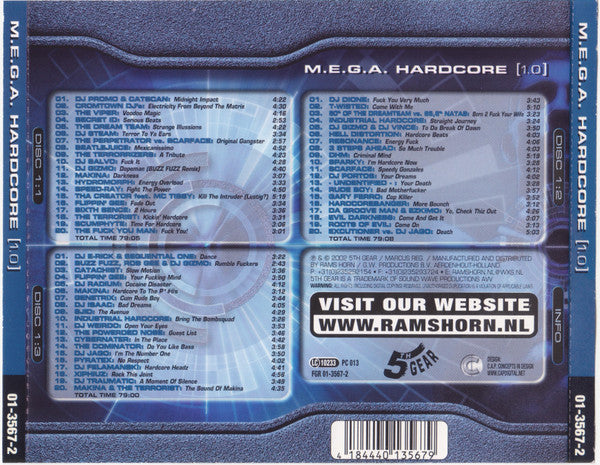 Various : M.E.G.A. Hardcore [1.0] (3xCD, Comp)