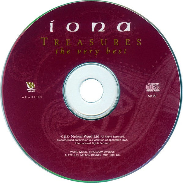 Iona : Treasures (The Very Best) (CD, Comp)