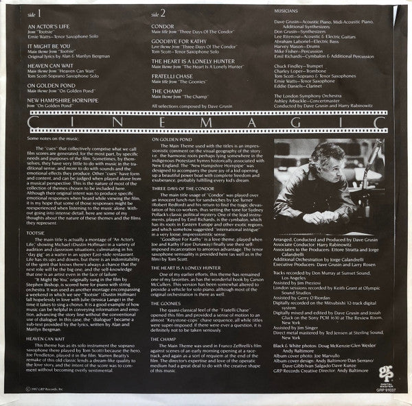 Dave Grusin : Cinemagic (LP, Album)