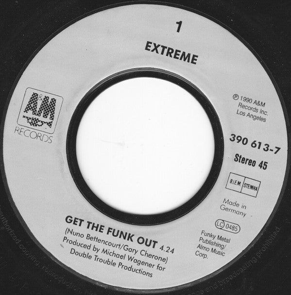 Extreme (2) : Get The Funk Out (7", Single, Inj)