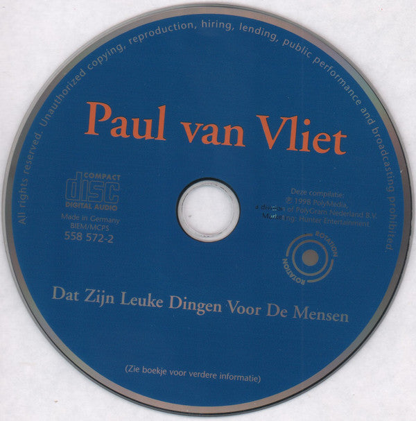 Paul van Vliet (2) : Dat Zijn Leuke Dingen Voor De Mensen (CD, Comp)
