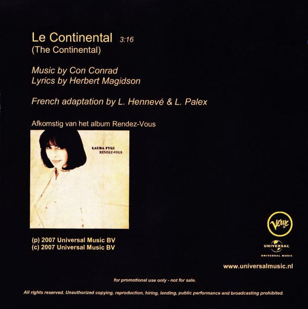 Laura Fygi : Le Continental (CDr, Single, Promo)