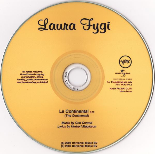 Laura Fygi : Le Continental (CDr, Single, Promo)