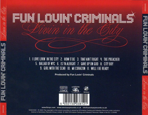 Fun Lovin' Criminals : Livin' In The City (CD, Album)
