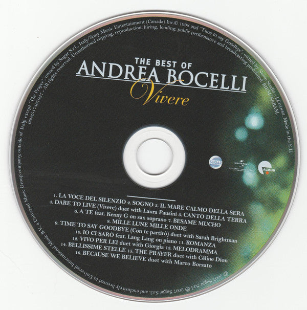 Andrea Bocelli : The Best Of Andrea Bocelli: Vivere (CD, Comp)