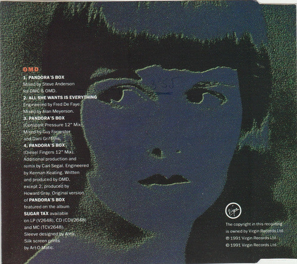 Orchestral Manoeuvres In The Dark : Pandora's Box (CD, Single)