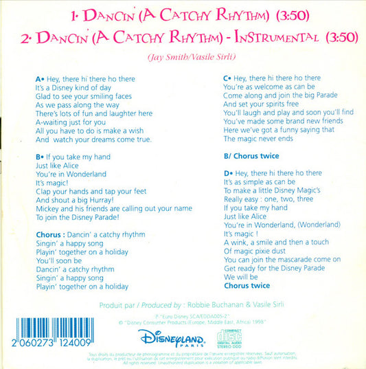 Jay Smith (4) And Vasile Șirli : La Parade Du Monde Merveilleux Disney - Dancin' (A Catchy Rhythm) (CD, Single)
