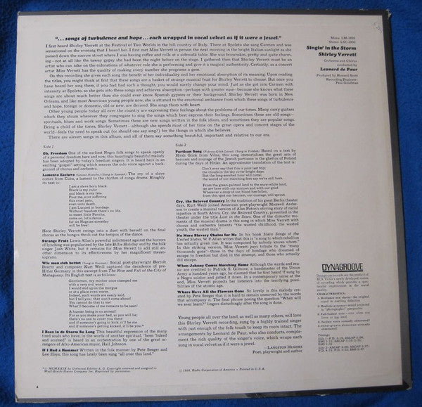 Shirley Verrett : Singin' In The Storm (LP, Album)
