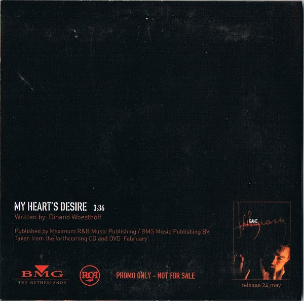 Kane (2) : My Heart's Desire (CD, Single, Promo)