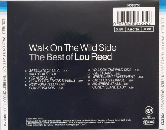 Lou Reed : Walk On The Wild Side - The Best Of Lou Reed (CD, Comp, RE)