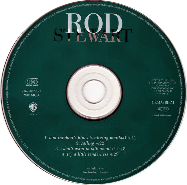 Rod Stewart : Tom Traubert's Blues (Waltzing Matilda) (CD, Maxi)