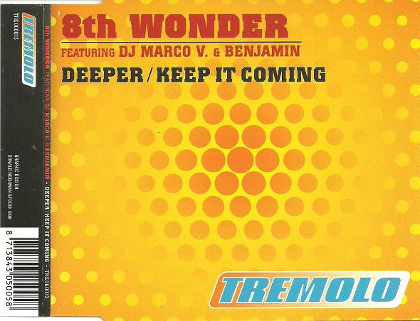 8th Wonder Featuring Marco V & Benjamin : Deeper / Keep It Coming (CD, Maxi)