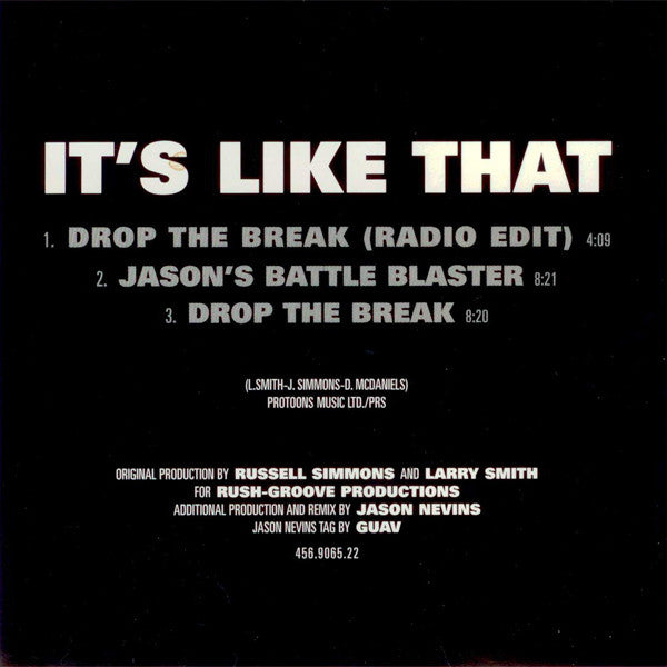 Run-D.M.C.* vs. Jason Nevins : It's Like That (CD, Maxi)