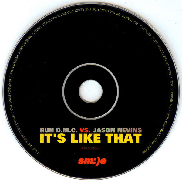 Run-D.M.C.* vs. Jason Nevins : It's Like That (CD, Maxi)