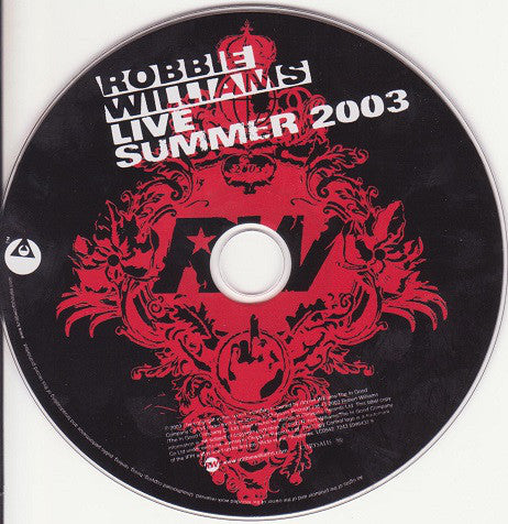 Robbie Williams : Live Summer 2003 (CD, Album)