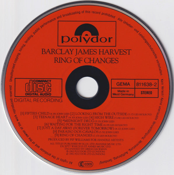 Barclay James Harvest : Ring Of Changes (CD, Album)