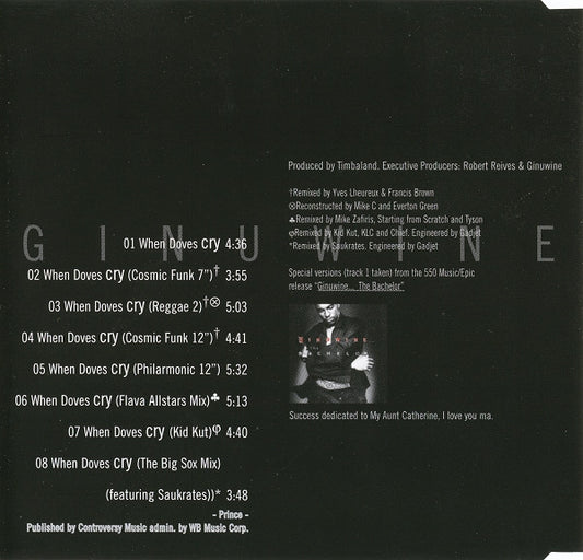 Ginuwine : When Doves Cry (The Remixes) (CD, Maxi)