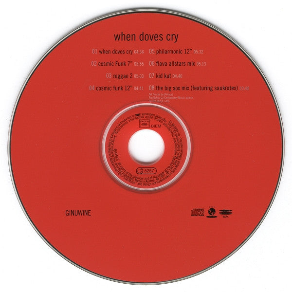 Ginuwine : When Doves Cry (The Remixes) (CD, Maxi)