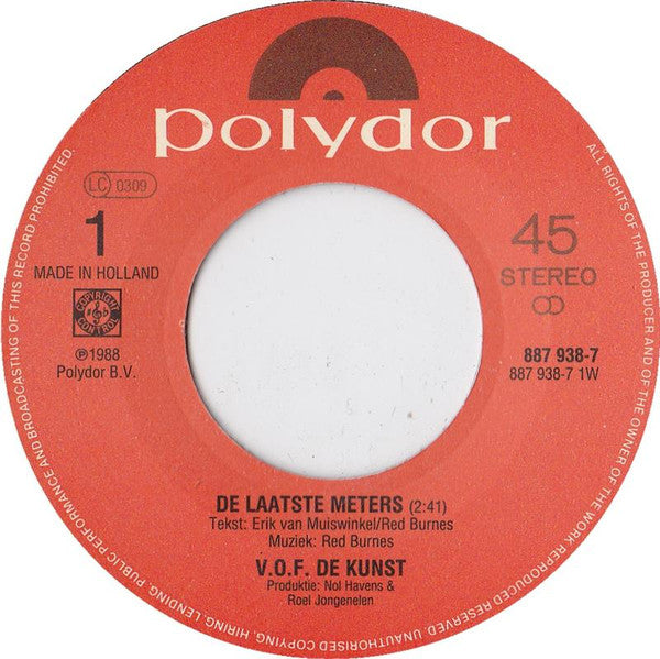 VOF De Kunst & The Skymasters : De Laatste Meters (7", Single)