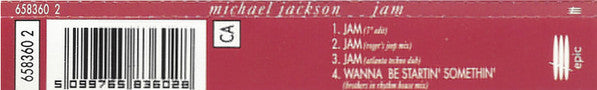 Michael Jackson : Jam (CD, Single)