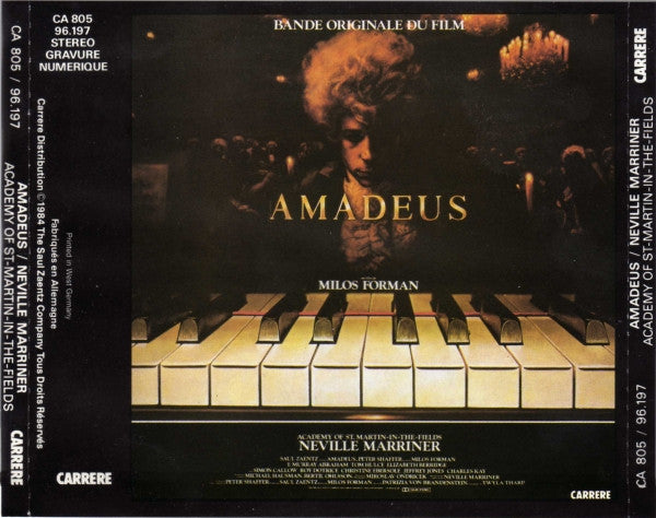 Sir Neville Marriner, The Academy Of St. Martin-in-the-Fields : Amadeus (Bande Originale Du Film) (2xCD, Album)
