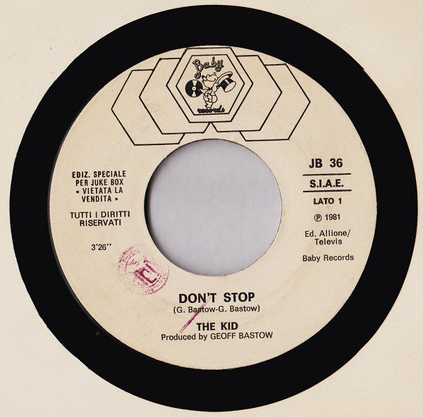 K.I.D. / Al Bano & Romina Power : Don't Stop / Sharazan (7", Jukebox)