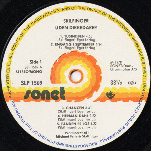 Skilfinger : Uden Dikkedarer (LP)