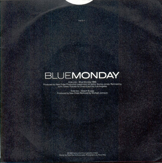 New Order : Blue Monday 1988 (7", Single, EEC)