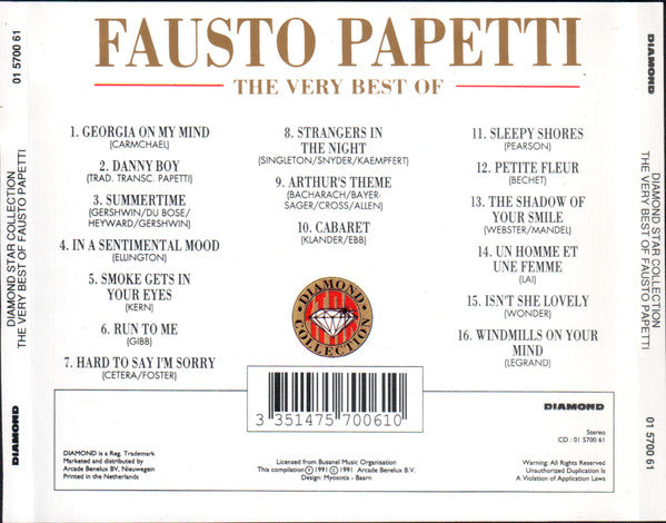 Fausto Papetti : The Very Best Of (CD, Comp)