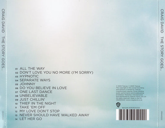 Craig David : The Story Goes... (CD, Album)