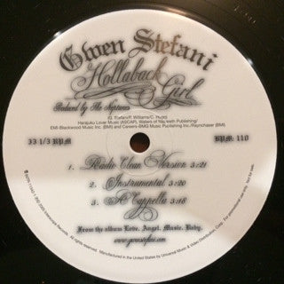 Gwen Stefani : Hollaback Girl (12", Promo)