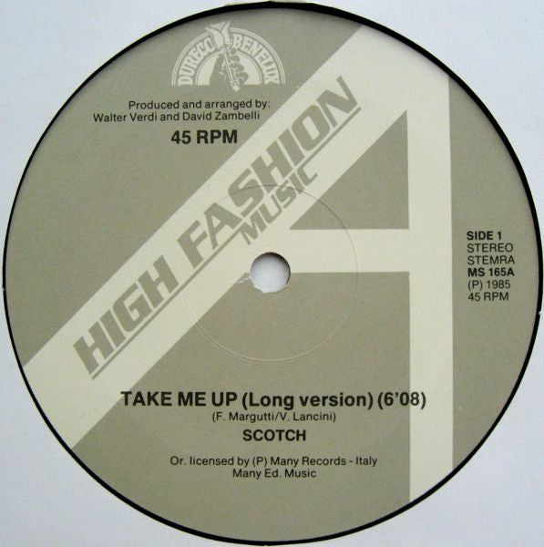 Scotch : Take Me Up (Long Version) (12")