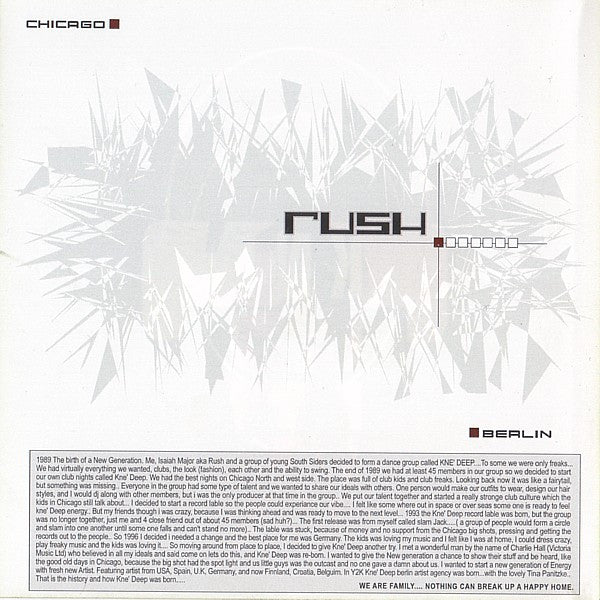 Various : Chicago - Berlin (Rush 003 Non-Stop-DJ-Mix) (CD, Comp, Mixed)