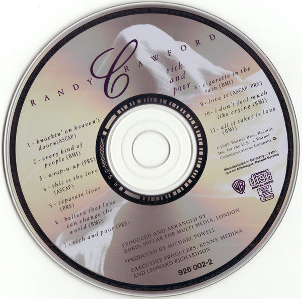 Randy Crawford : Rich And Poor (CD, Album)
