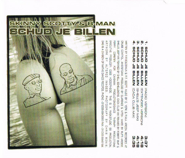 Skinny Scotty & B-Man : Schud Je Billen (CD, Maxi)