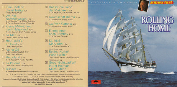 James Last : Rolling Home (CD, Comp)
