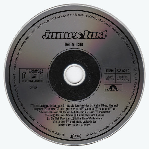 James Last : Rolling Home (CD, Comp)