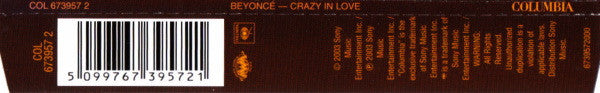 Beyoncé : Crazy In Love (CD, Maxi, Enh)